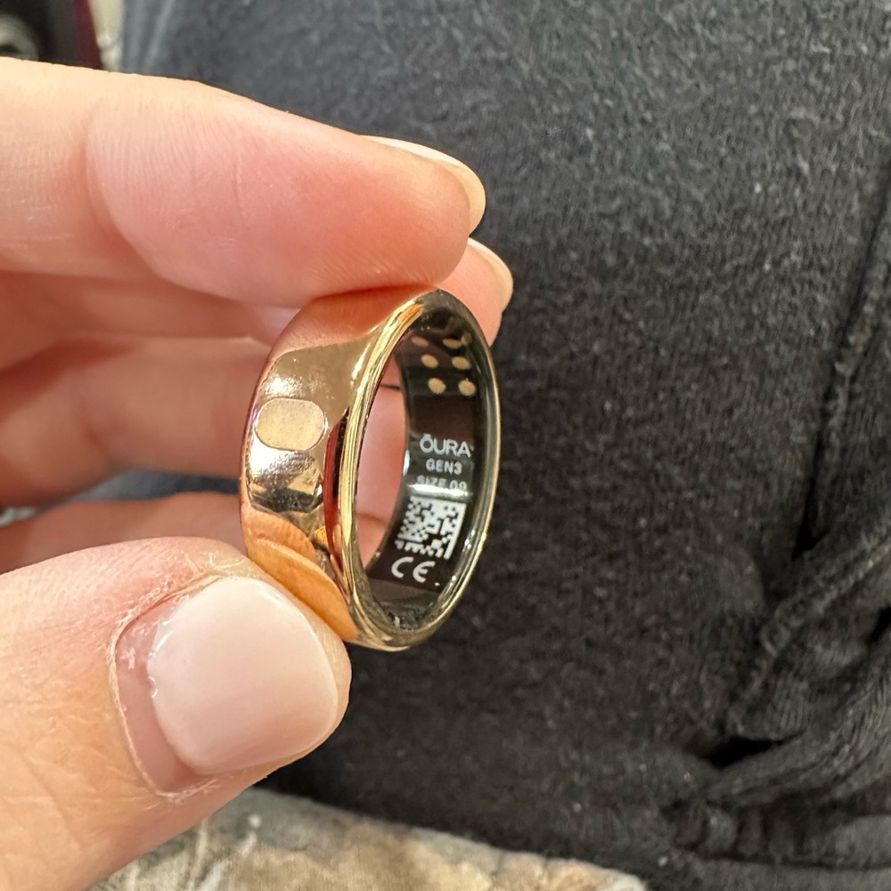 Oura Rose Gold Smart Ring Size 9